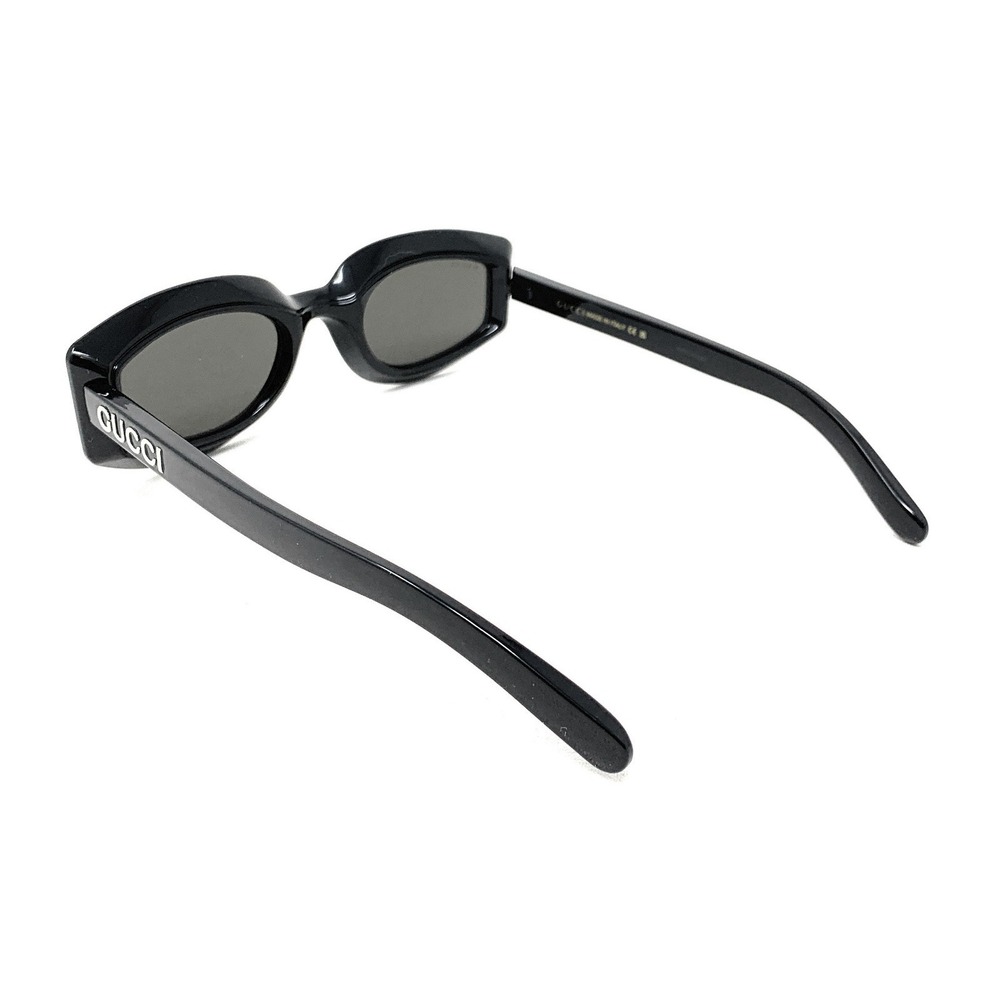 GUCCI Women's Sunglasses GG1718S 001 Shiny Black Oval 51mm - Picture 5 of 6